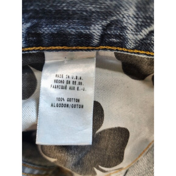 Lucky Brand 455 Relaxed Bootcut Wide Leg Jeans Men's 32X34 Distressed Denim USA - Picture 13 of 14